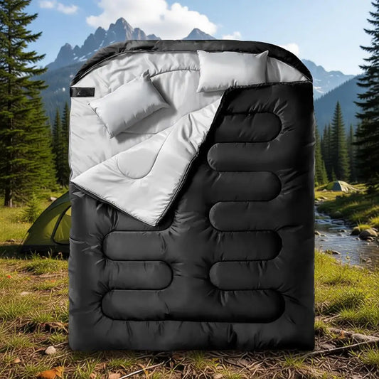 XL Queen Size Two Person Sleeping Bag or All Season