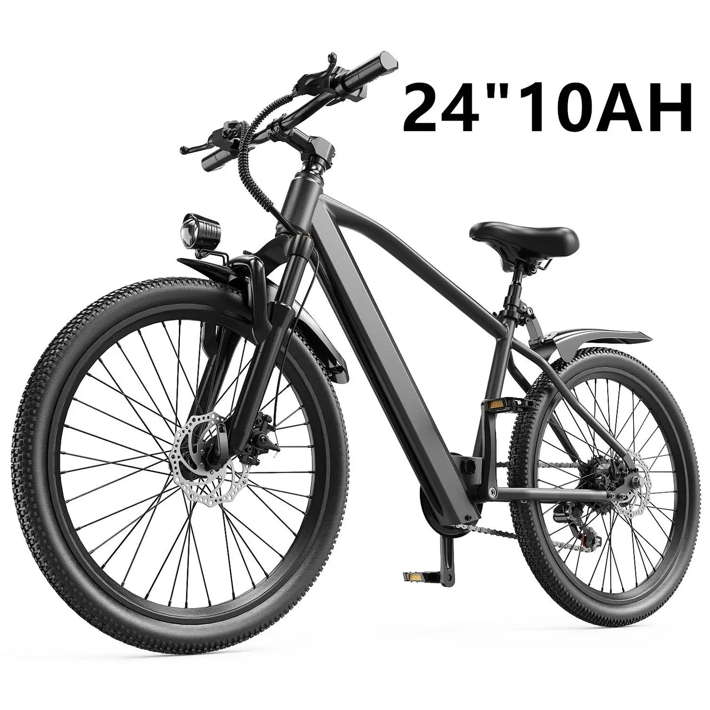 Adults Electric Bicycle, 26", 24" Electric Mountain Bike with 36V Battery Peak 500W Motor,21 Speed