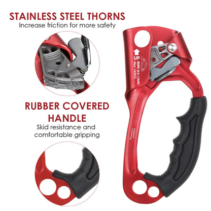 Vertical Rope Ascender Hand, Aluminum  Alloy Rock Climbing