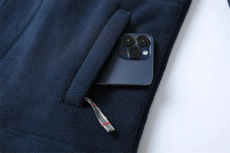 Winter Fleece Jacket Men's Casual Thickened Wool Jacket