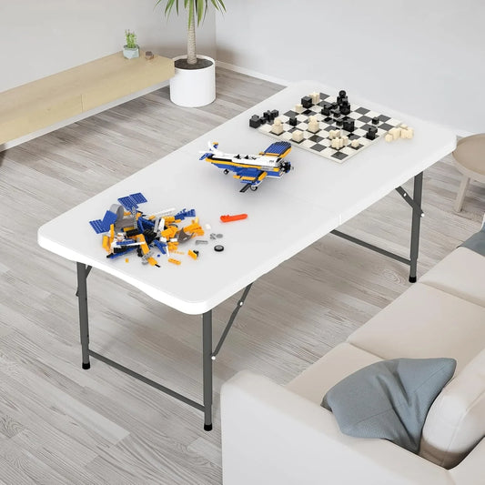 4-foot plastic folding camping table