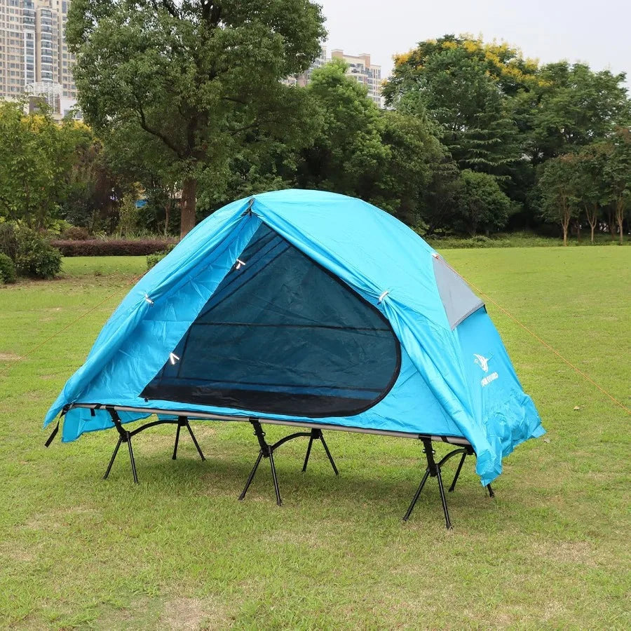 4in1 Camping Cot Tent Foldable Elevated Tent Set for 1 Person