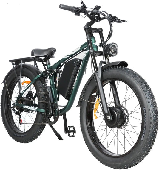 BAOLUJIE DM01 Motor Electric Bicycle 60V 30AH Battery Max Speed 42 MPH