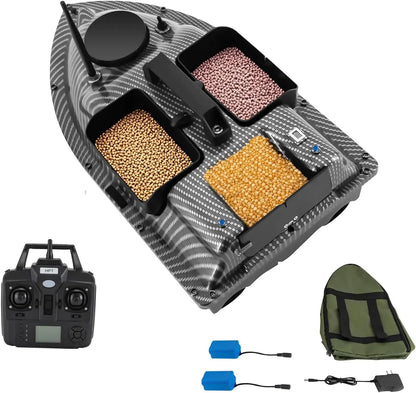 RC Fishing Bait Boat with GPS, Dual Motors, Automatic Return, LCD Screen & Light, Remote Control Fish Bait Boats