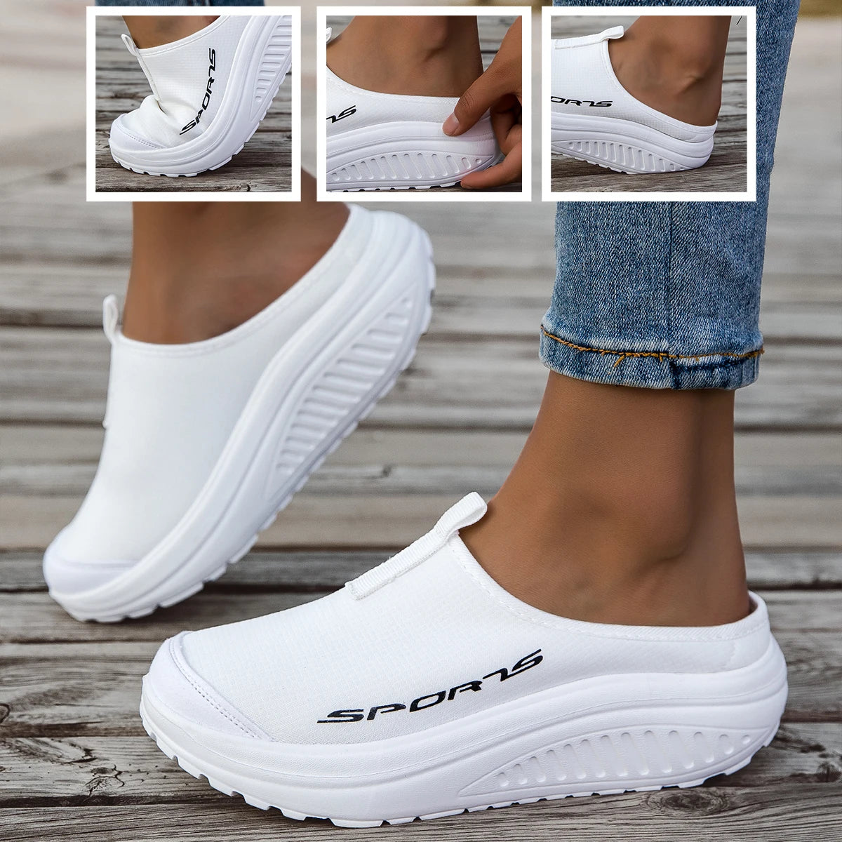 Summer women's sports shoes breathable thin mesh.