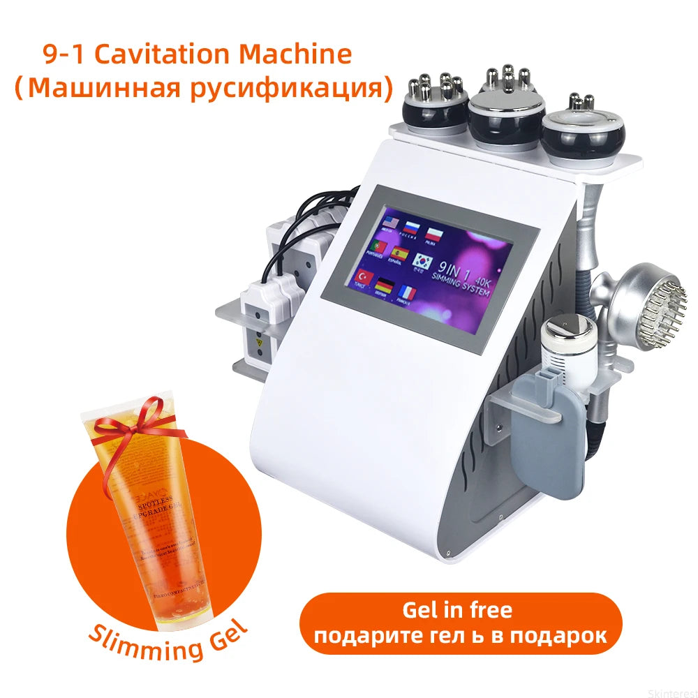 9 in 1 40K Cavitation Ultrasonic Body Slimming Machine