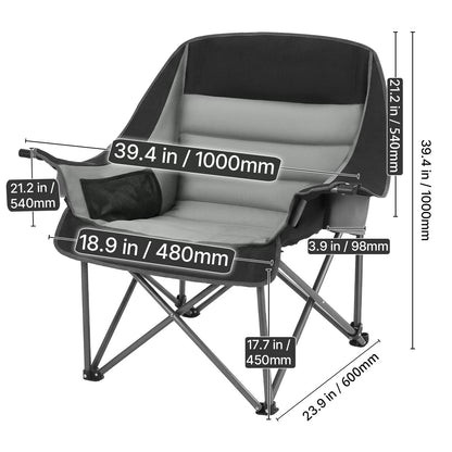 SucceBuy Oversized Camping Chairs 450lbs Heavy Duty