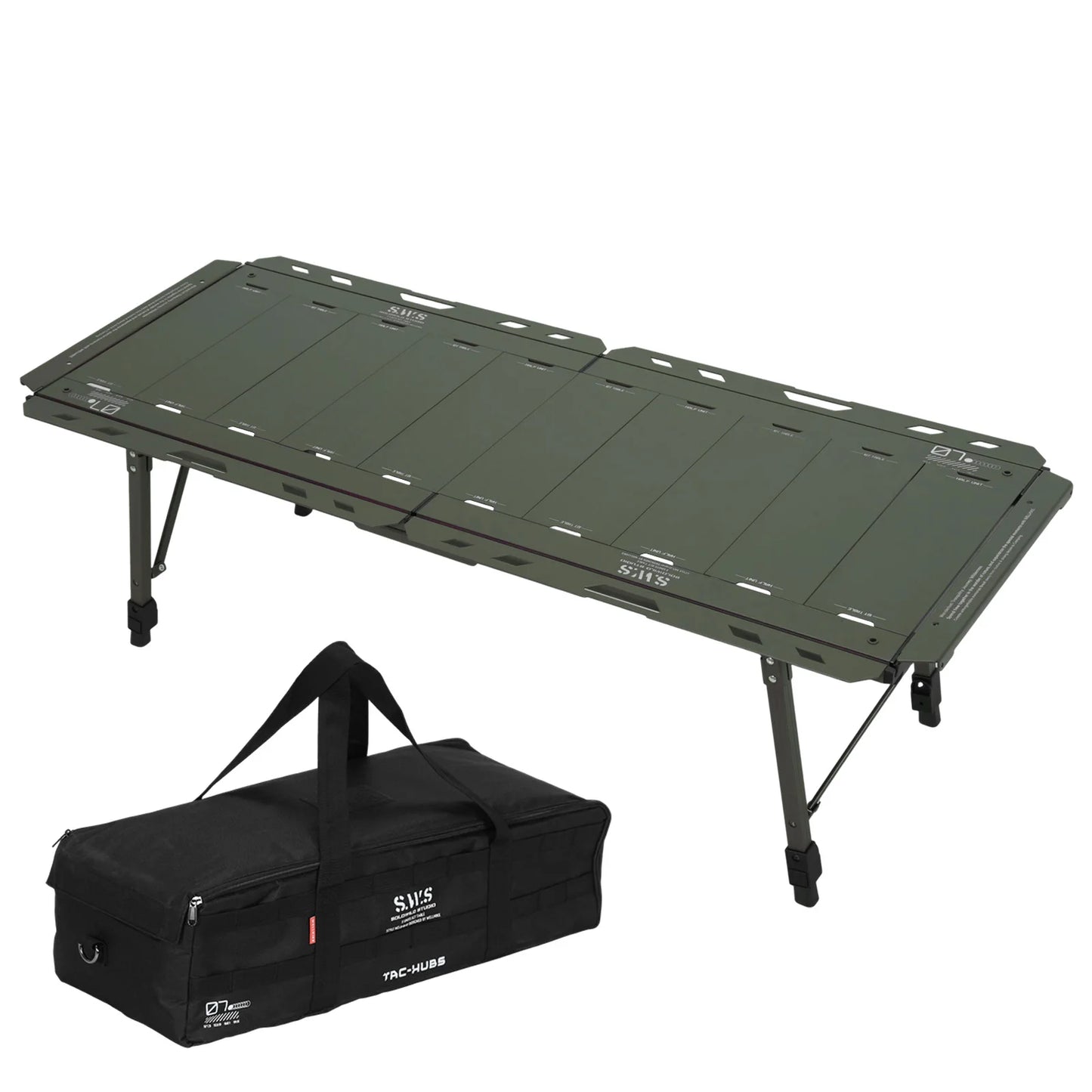 Combination Table 120KG Load Capacity with Adjustable Height Leg with Carry Bag