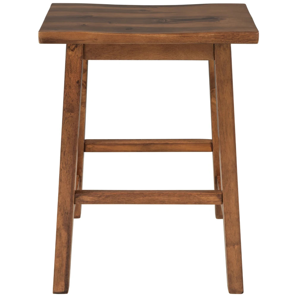 Farmhouse Rustic 2-piece Counter Height Stools.
