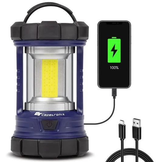 Camping Lantern, 3200LM LED Lanterns for Power Outages, 4600mAh Phone Charger Rechargeable Lantern, 5 Light Modes Camping Light