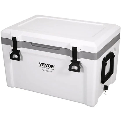 Insulated Portable Cooler, 52 qt, Holds 50 Cans, Ice.