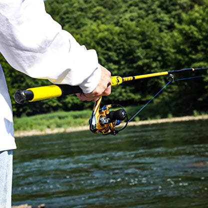 Two Piece Rod and Durable Spinning Reel.