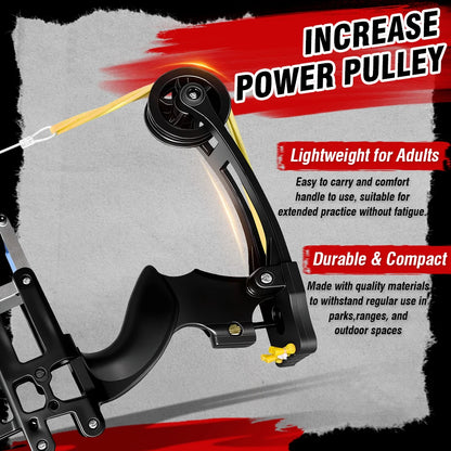 Lightweight Adult Compound Bow, 50-Shot High-Precision Design with Green Light Rail