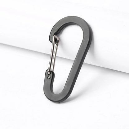 6Pcs Camping Mountaineering Buckle Multifunctional Carabiner Spring Snap.