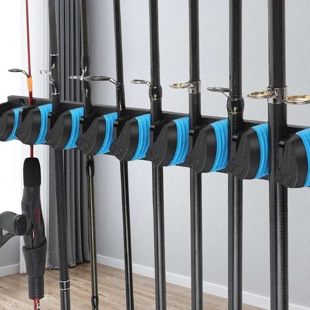 Wall Mounted Fishing Pole Holder
