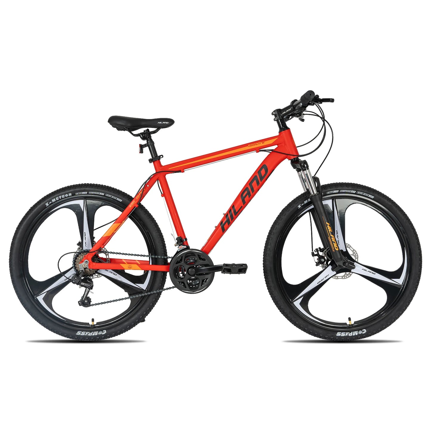 Hiland Mountain Bike, Shimano 21 Speeds Drivetrain, Aluminum Frame 26 Inch Wheels, with Disc-Brake