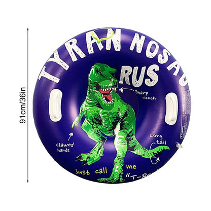 Snow Tubes For Kids ,Winter, Inflatable Dinosaur Snow Sled