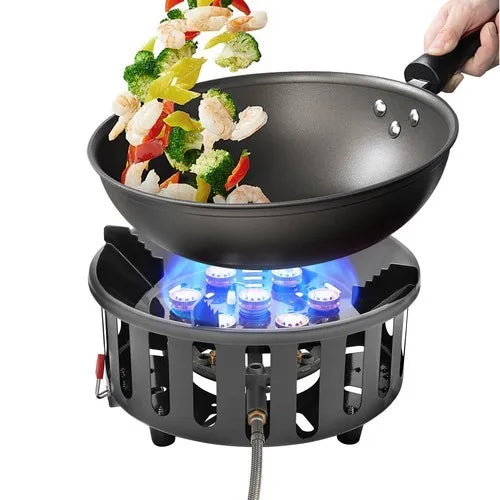Portable Camping Stove with 3 Adapters 72000 BTU, with Electronic Ignition