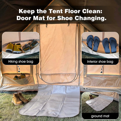 Inflatable Camping Tent 8-10 Person,129 Square Feets Large Inflatable