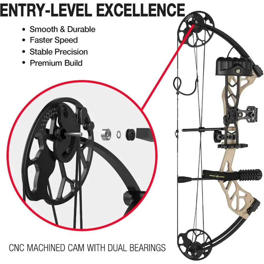 Topoint Archery Compound Bow Pro Set Easy Adjust