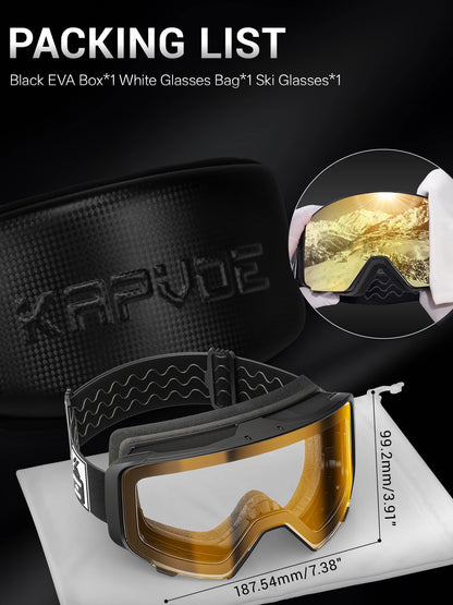 Outdoor Photochromic Ski Goggles Breathable HD