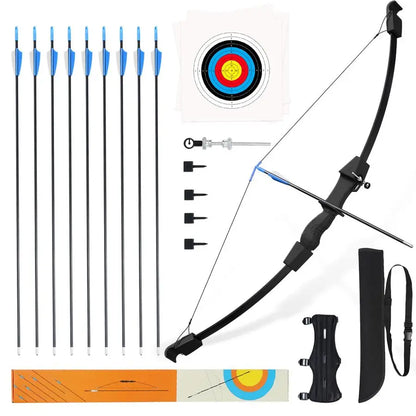 Youth Bow and Arrow Set for Kids, Ambidextrous Recurve Archery Gear