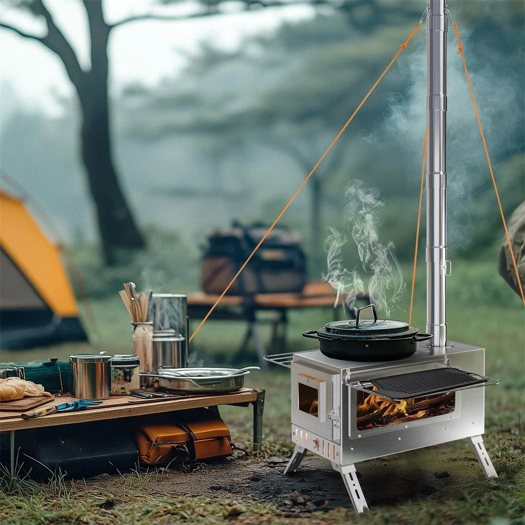 Hot Tent Stove, Wood Burning