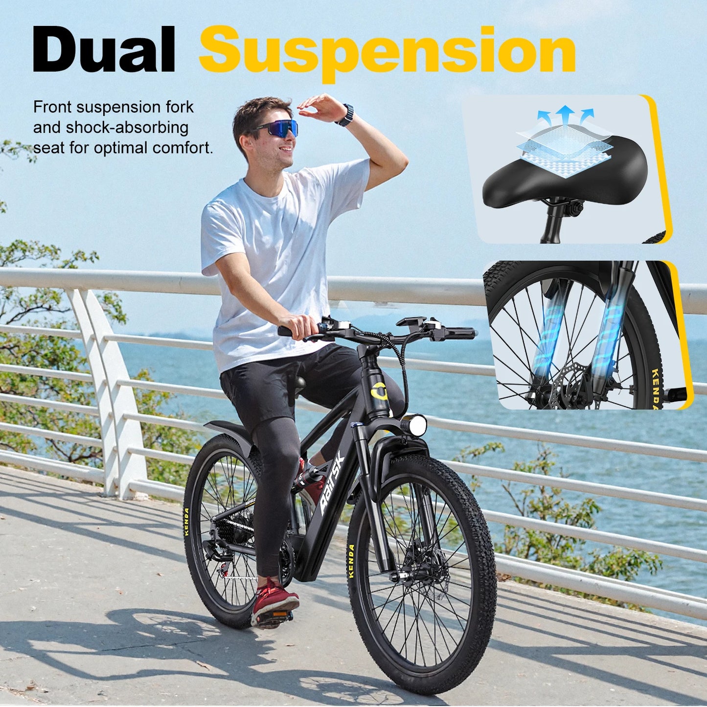 Aairsk F1 Adult Mountain Ebike 748W Motor 36V 13Ah Battery