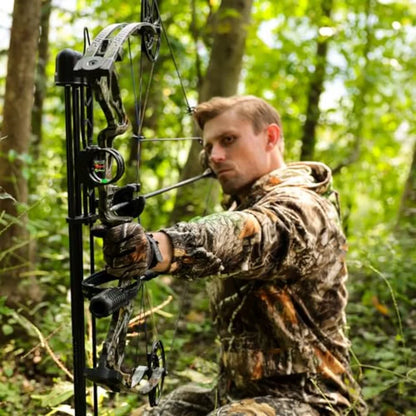 Lightweight Compound Bow Package Fully Adjustable for Adults and Teens, 23.531 Draw Length 070LBS Draw Weight Up to 320 FPS