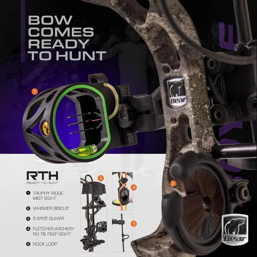 Royale Ready to Hunt Compound Bow Package for Adults and Youth