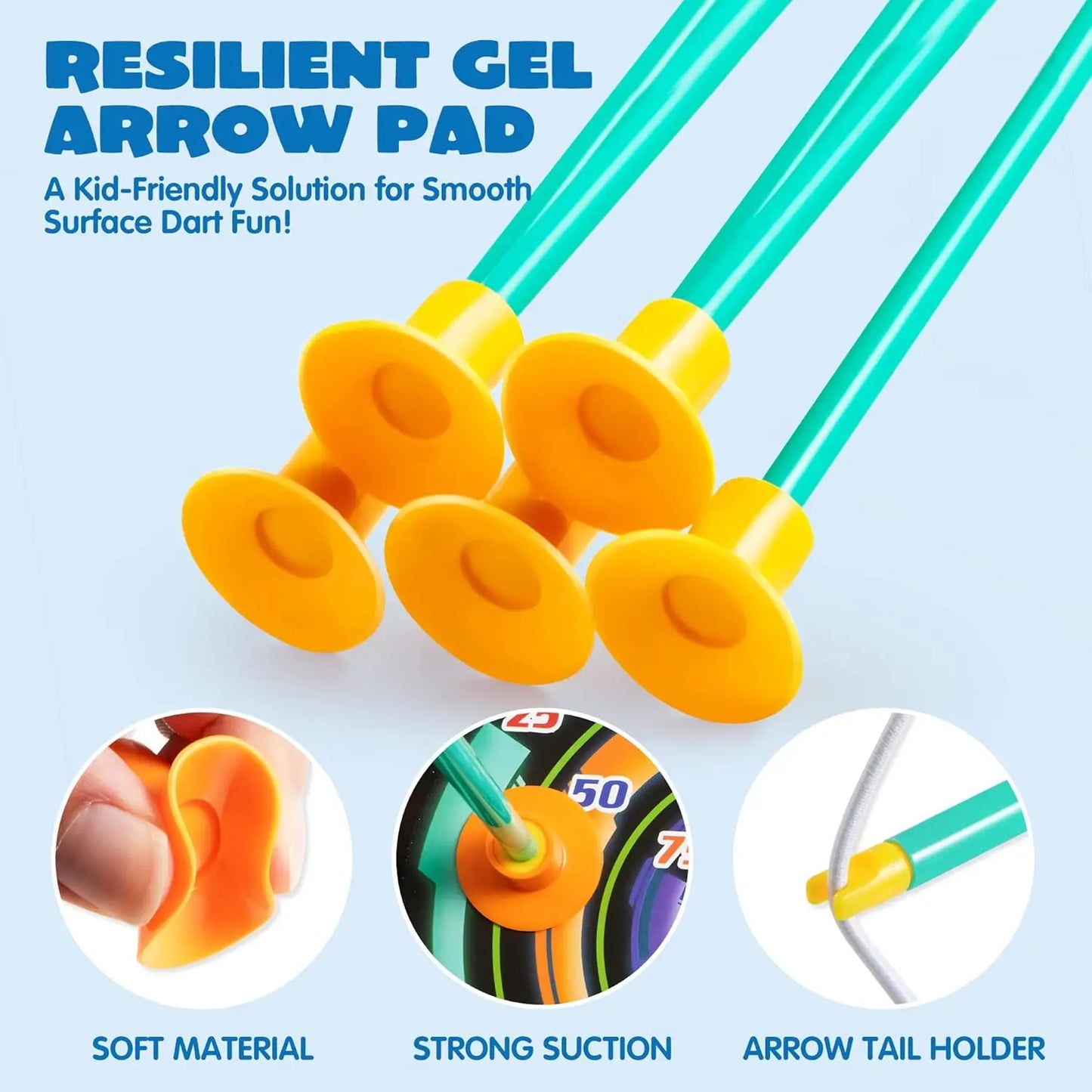 JOYFY Kids Bow and Arrow Set, LED Light Up Archery Toy With 9 Suction Cup Arrows