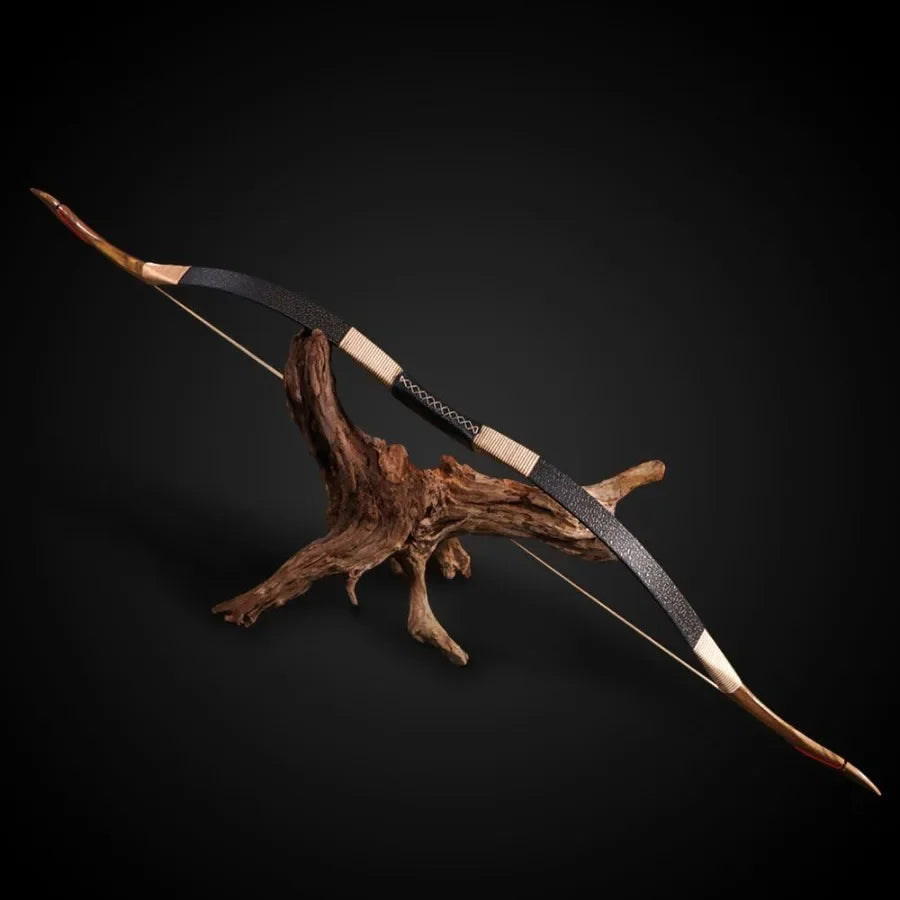 TOPARCHERY Black Hunter Traditional Recurve Bow 53 inch