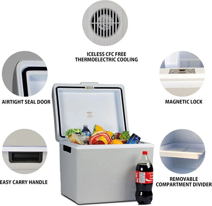 Portable Cooler - Electric Cooler for Car, Camping