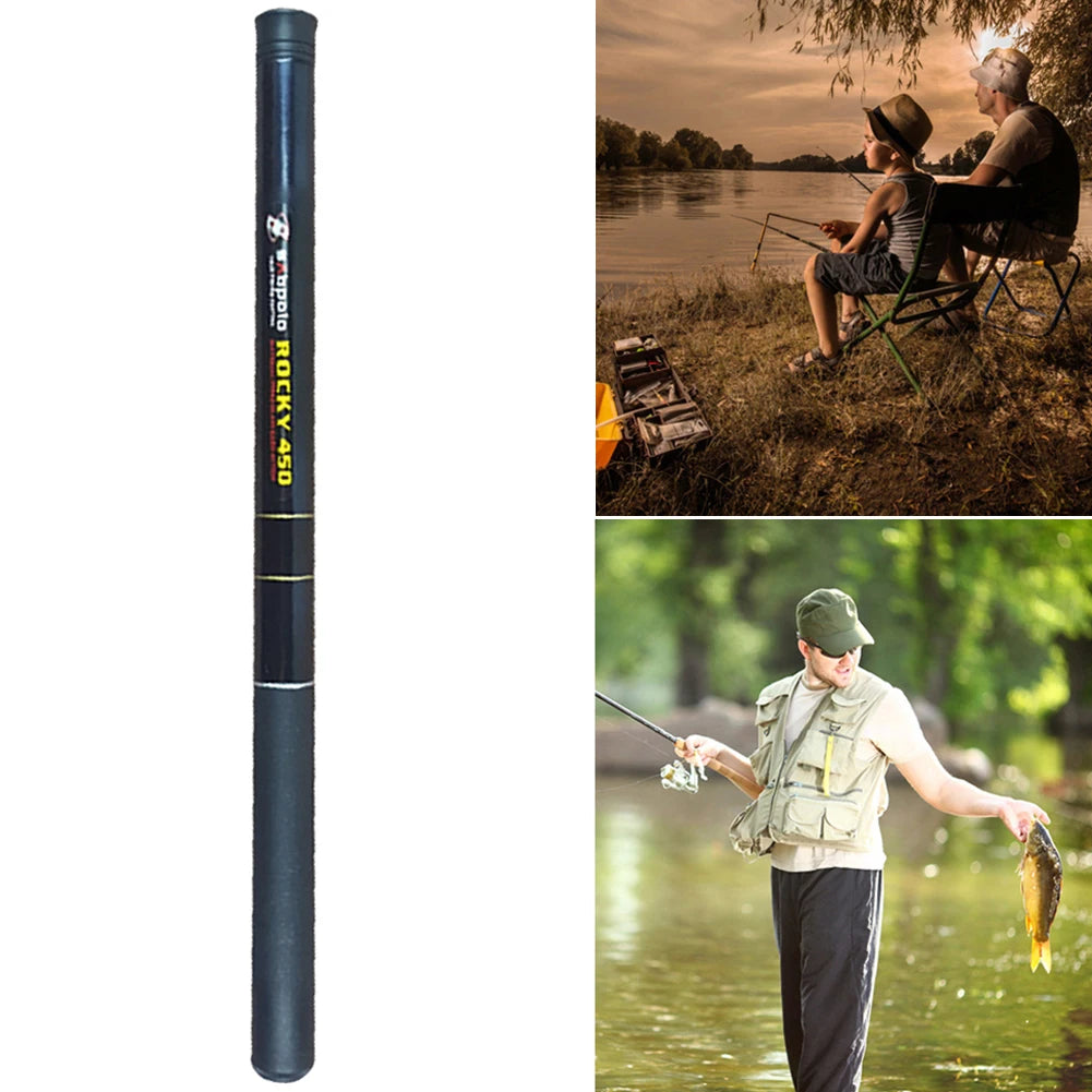 Telescopic Fishing Rod, Stream, Lake, Hand Pole Fiberglass