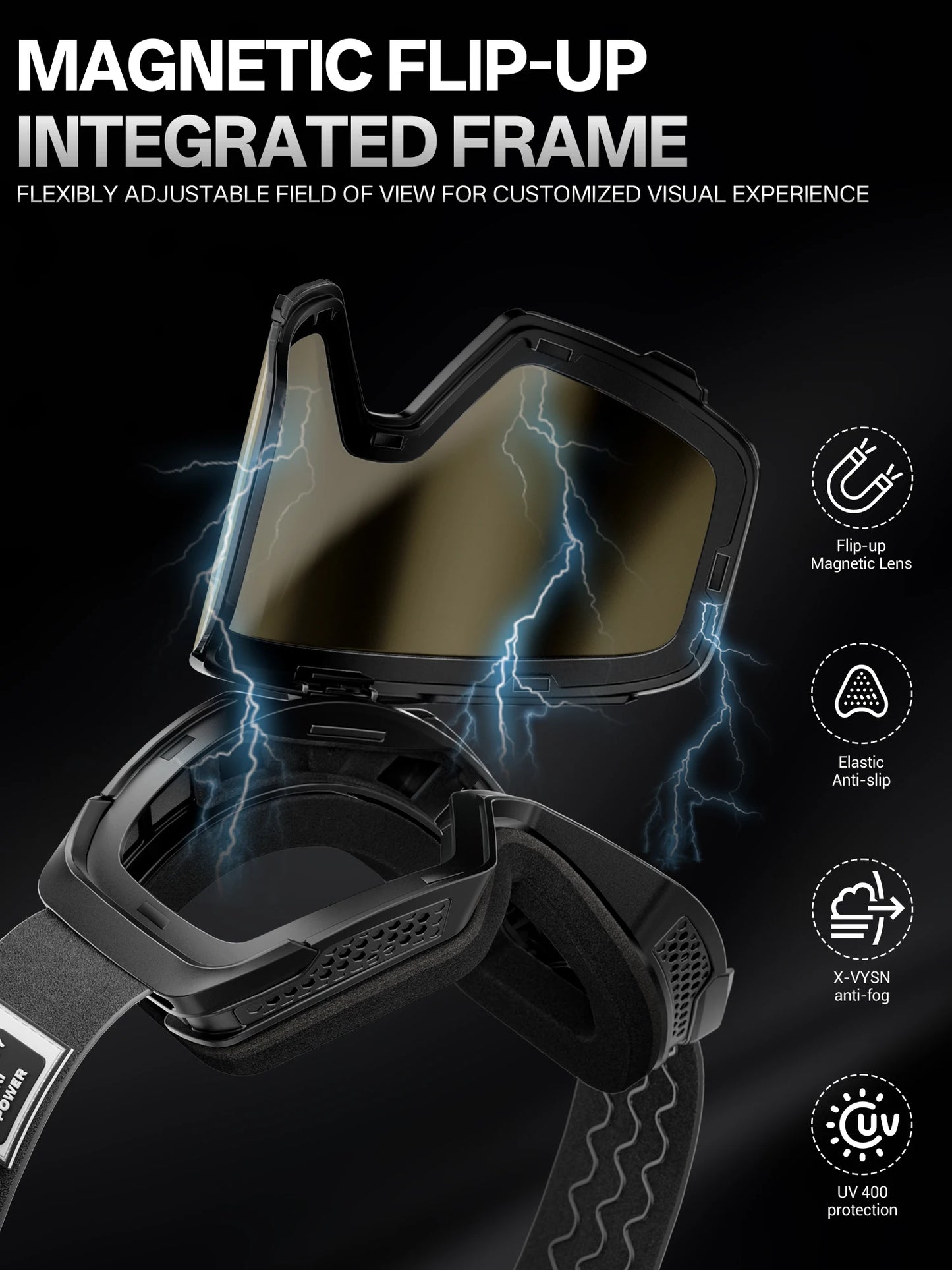 Outdoor Photochromic Ski Goggles Breathable HD