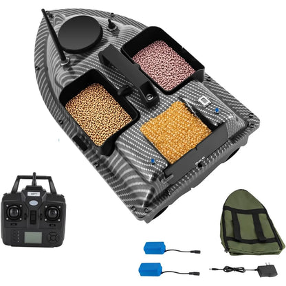 RC Fishing Bait Boat with GPS, Dual Motors, Automatic Return, LCD Screen & Light, Remote Control Fish Bait Boats