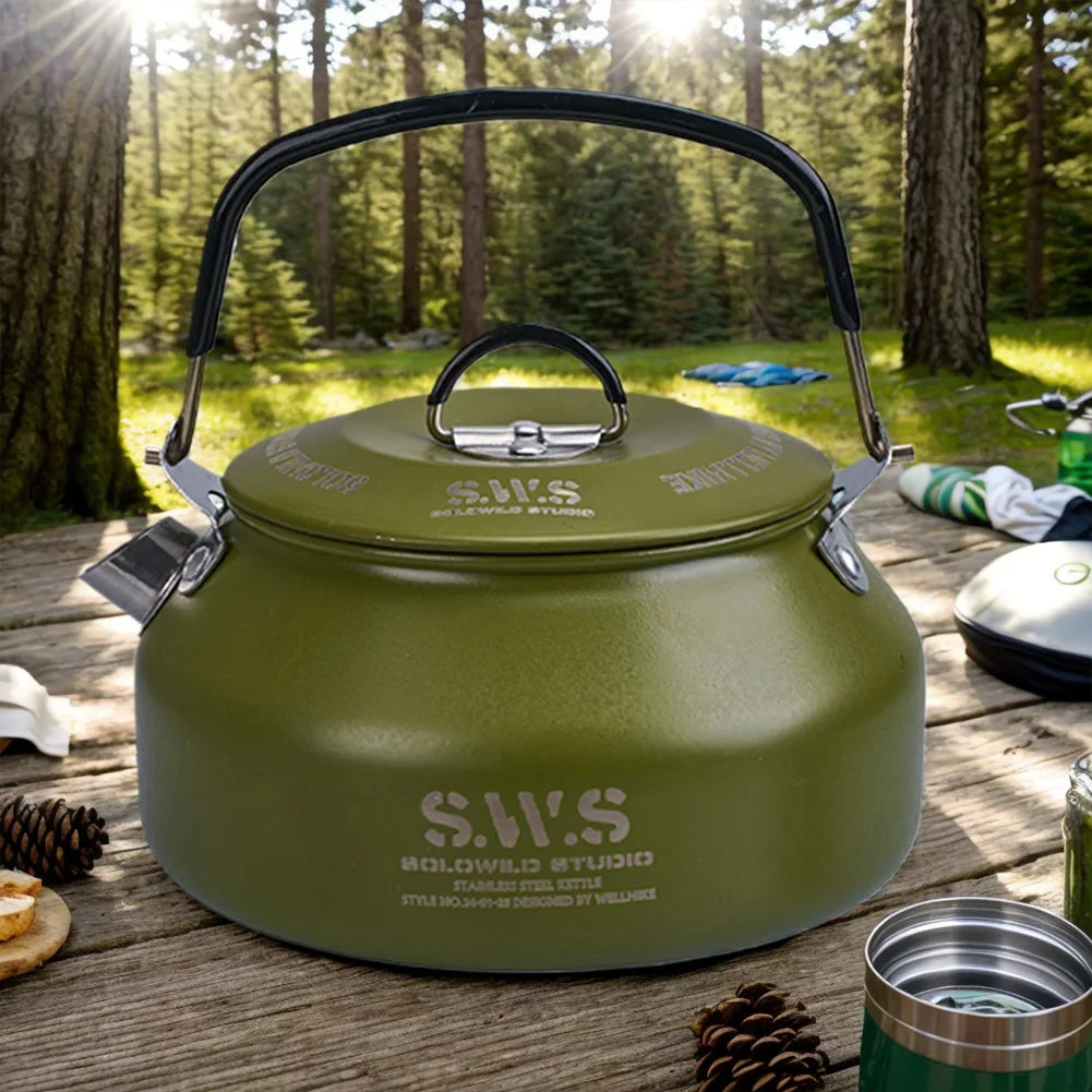 0.8L Outdoor Camping Water Kettle with Handle.