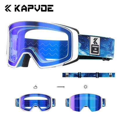 Outdoor Photochromic Ski Goggles Breathable HD