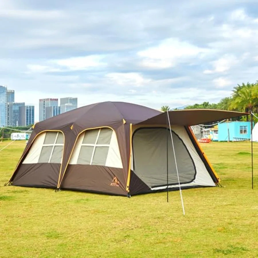 Extra Large Tent 12 Person A Awning Family Cabin